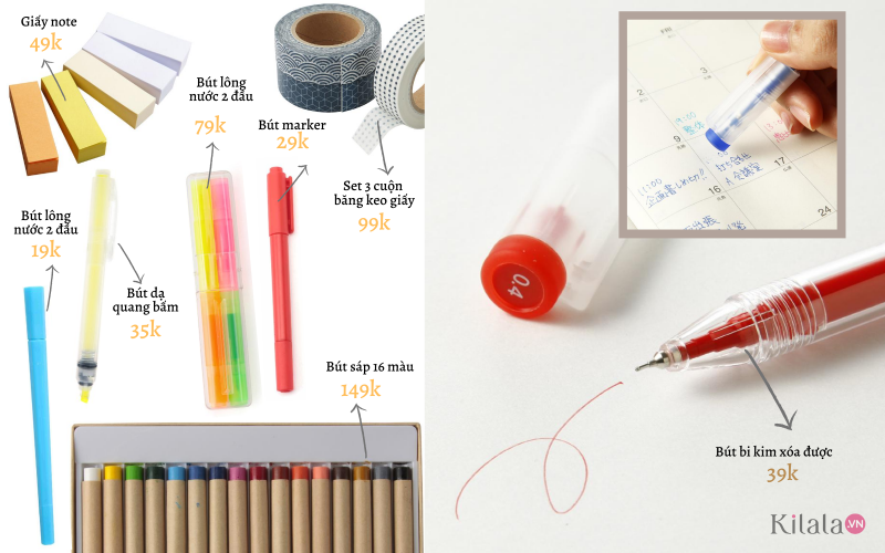 mua gì ở muji - văn phòng phẩm